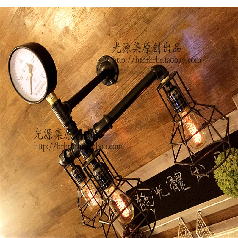 Industrial wall lamps creative Europe United States retro industrial revolution wall light loft Edison lampshade wall sconce