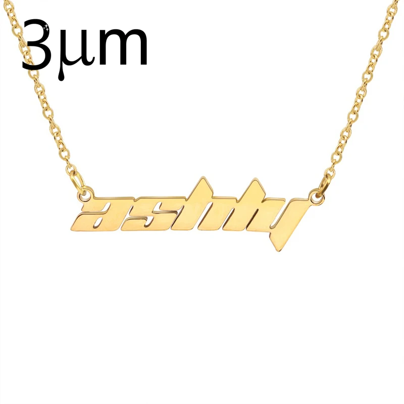 

3UMeter Custom Necklace Stainless Necklace Personalize Choker Pendant Fascinating Name Necklace collier ras du cou for Women