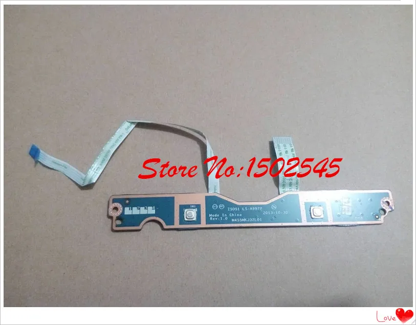 

Free shippin original laptop touchpad buttons with Cable for HP 14-H 15-H 14-G 14-R 15-R 15-G touchpad button ZSO51 LS-A992P