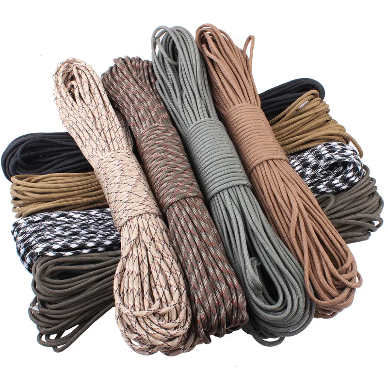 Paracord 550 Paracord Parachute Cord Lanyard Rope7 Strand 100FT paracord Climbing Camping