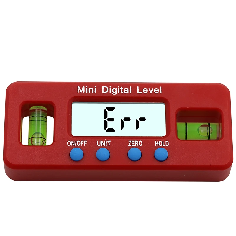 Czerwony precyzyjny cyfrowy kątomierz inklinometr wodoodporny poziom pole kątomierz cyfrowy skos