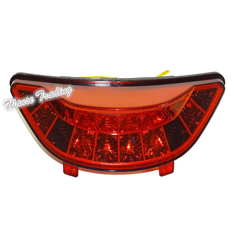 waase Chrome Led Taillight Taillamp Tail Brake Turn Signals Integrated Light Red For 2009-2015 YAMAHA VMax V-Max 1700 VMX1700