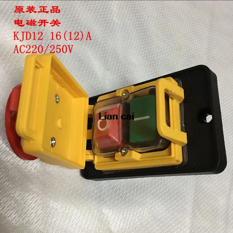 

KJD12 250V 4-Pin Start Stop No Volt Release Push Button Switch NVR Common to Woodshop and Metalwork Machines