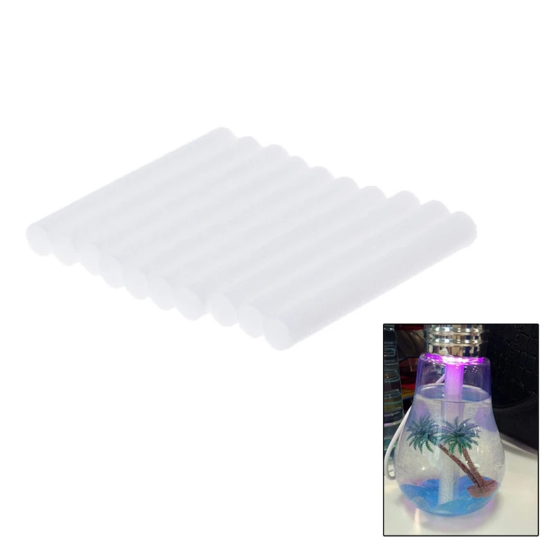 2021 New 10pcs 8mmx64mm Air Humidifiers Filters Cotton Swab for Air Ultrasonic Humidifier