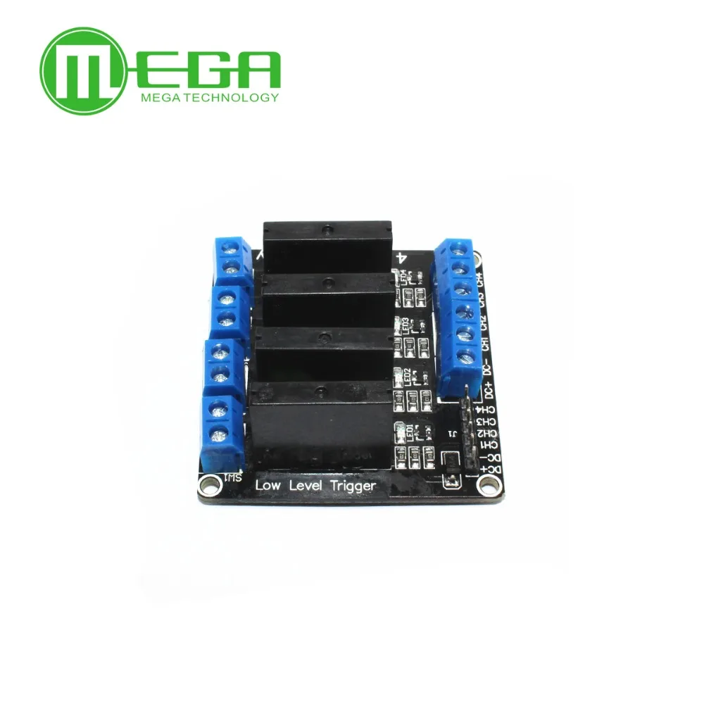 5pcs/lot 5v 4 Channel SSR G3MB-202P Solid State Relay Module For Arduino