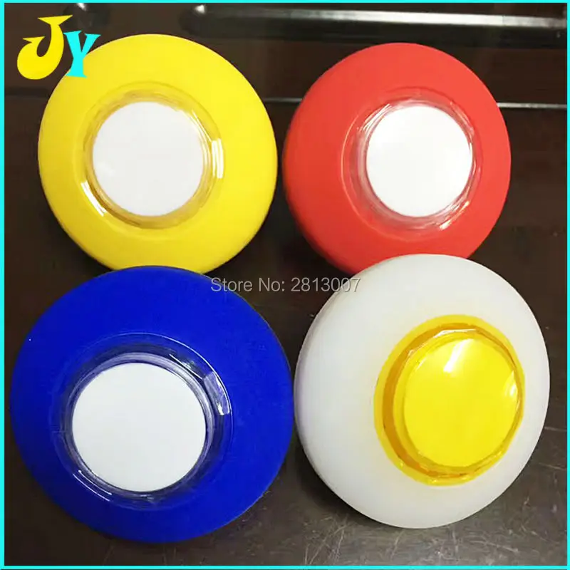 76mm Colorful Lights LED push button Illuminated Silicone material with microswitch for Arcade game cabinet