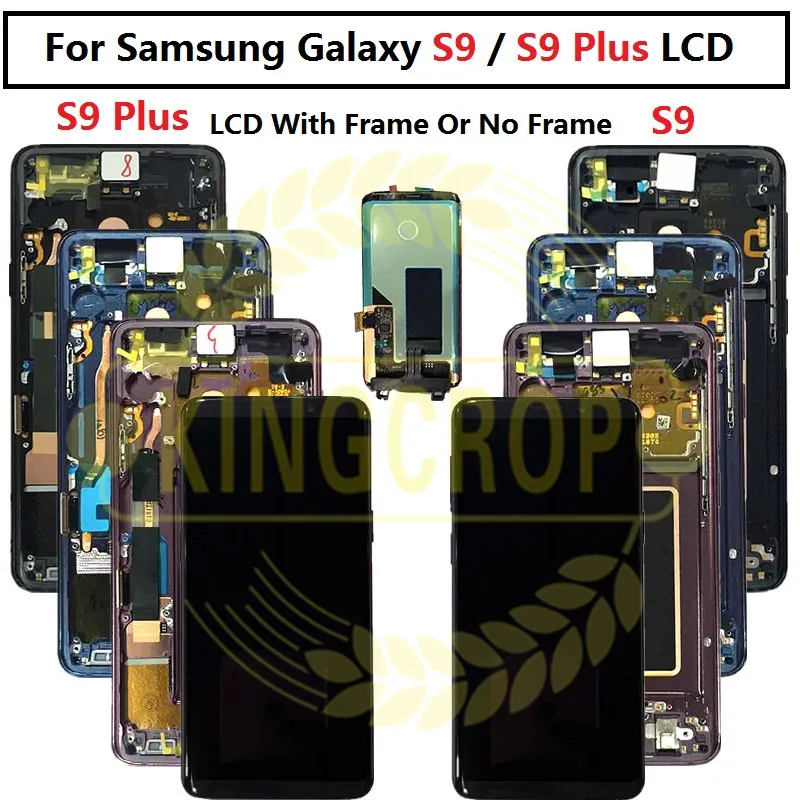 For Samsung S9 LCD s9 plus Display Touch Screen Digitizer  For Samsung GALAXY S9 G960f G9600 S9 Plus G965 g9650 lcd