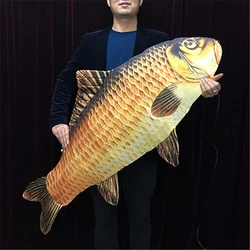 2019新fismマジックジャンボ魚登場魚 (130センチメートル) マジシャンのためのトリック魚空気おかしいステージから表示され幻想ギミック