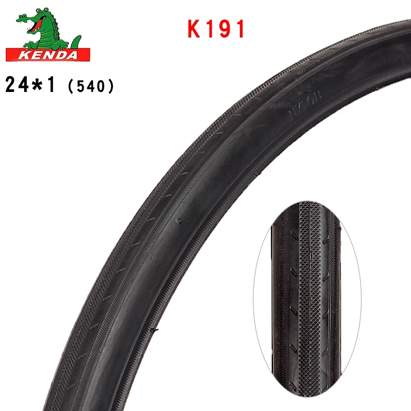 Kenda-Bicycle Highway Tires, K191, 24x1, 540, Dead Flying Bike, 110PSI Travel Tire, Wheelchair Tire, Bicycle Tire Accessories