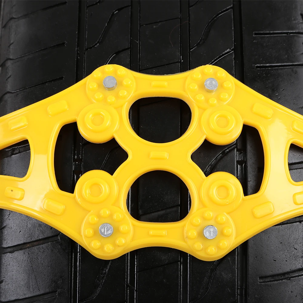 1pcs/set Car Anti-skid Safety Double buckle TPU Chains Winter Roadway Safety Tire Snow Snap Skid Wheel chains