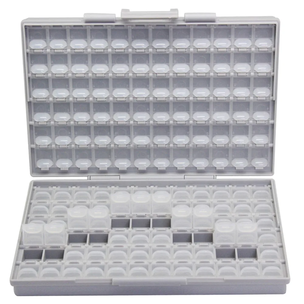 

AideTek SMD storage SMT resistor capacitor Electronics Storage Cases & Organizers transparent toolbox storage box plastic BOXALL