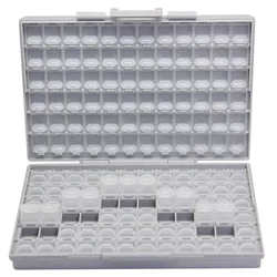 AideTek-Boîte à outils transparente en plastique, mallette de rangement électronique SMD, boîtier de rangement pour condensateur à résistance SMT, organisateurs