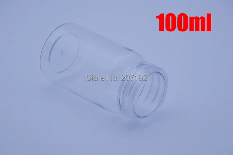 100pcs 100ml Amber PET Flip Bottles,Capsules/Pills/Powder/Vitamin Plastic Bottles with Orange Flip Caps