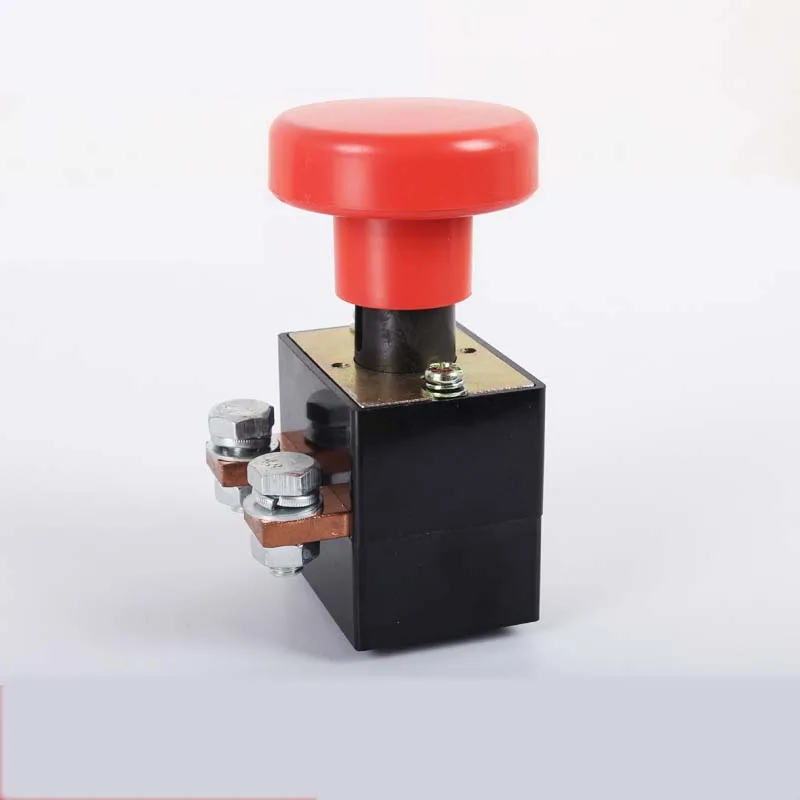 FLS220-250A DC 36V 250A  Red Mushroom Head Emergency Stop Push Button Switches for Various Electric Motor Car Vehicles Forklift