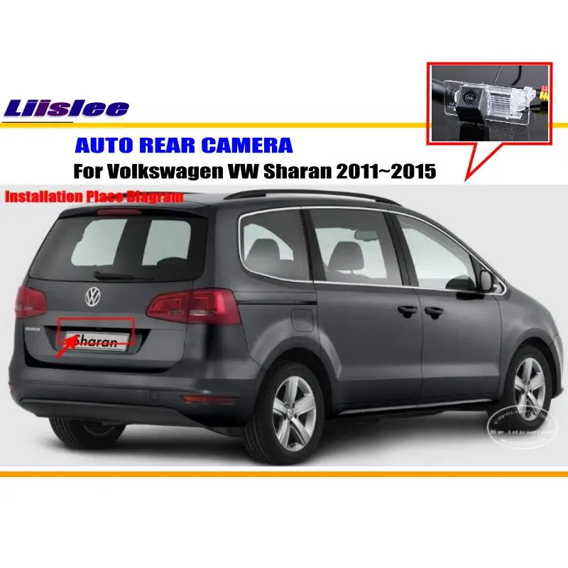 

Для Volkswagen VW Sharan 2011 2012 2013 2014 2015 Автомобильная камера заднего вида для парковки Задняя Автомобильная HD фотокамера комплект аксессуаров