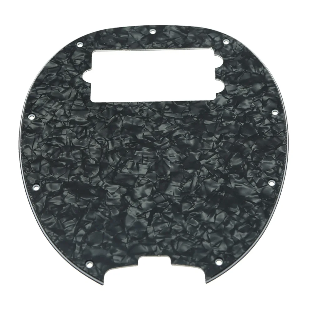 KAISH  Bass Pickguard MusicMan Stingray MM4 Scratch plate for Music Man MM2 4 String Guitar Parts Black Pearl