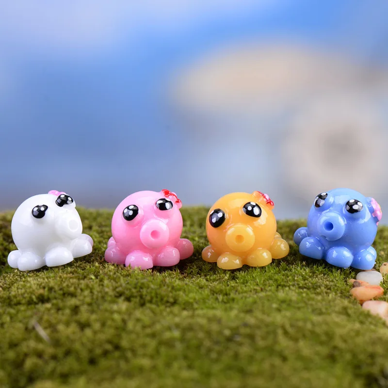 8PCS Mini Crystal Animal Slime Clay Fluffy Foam Stress Relief Slime Sand Craft Baby Octopus In Crystal Mud Antistress Slime Toy