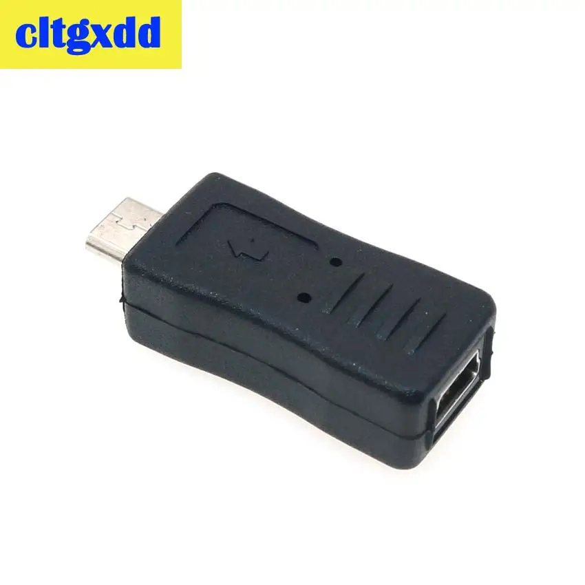 Cltgxdd 90/180 gradi sinistra e destra angolata Mini USB 5pin femmina a Micro USB maschio adattatore di sincronizzazione dati spina Micro a Mini connettore