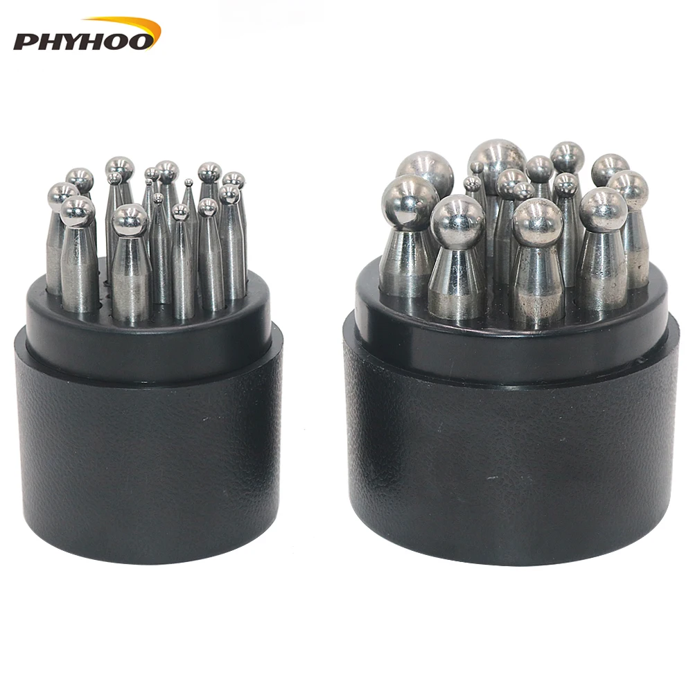 PHYHOO High quality Round Head Punching Dirll Gold Silver Copper Bells Jewelry Making Tools