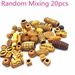 New Retro Hot Acrylic Beads Imitation Wood Beads Oval Shape For Handmade DIY Necklace Bracelet Jewelry Accessories Making