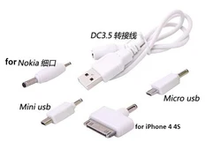 4 In 1 Universal USB Multi Charger Micro Mini USB Cable Adapter Power cables for iPhone Samsung camera MP3/4 PSP games Nokia