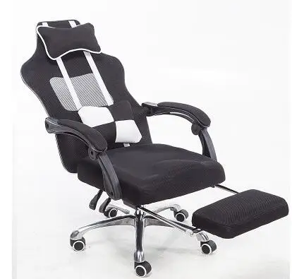 Computer chair. Household net cloth staff office ergonomic chair. Lifting swivel chair. Old. E-sports chair can lie