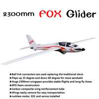 FMS 2300mm 2.3m FOX V2 Glider with Flaps 5CH 3S EPO PNP Big Size Trainer Sailplane RC Airplane Hobby Model Plane Aircraft Avion