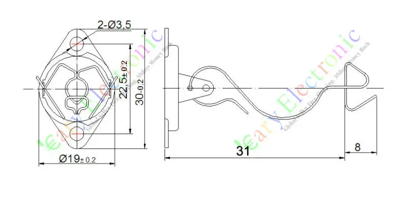 Wholesale and retail 8PC 31MM 7 PIN VACCUM TUBE SOCKET SAVER Retainer Holder 6AK5 6AL5 5654 AUDIO amp free shipping