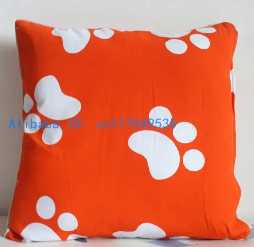 

Pillowcase 1PCS 19 inch (50cm*50cm) Footprint Cotton Pillow Cover Wholesale P126