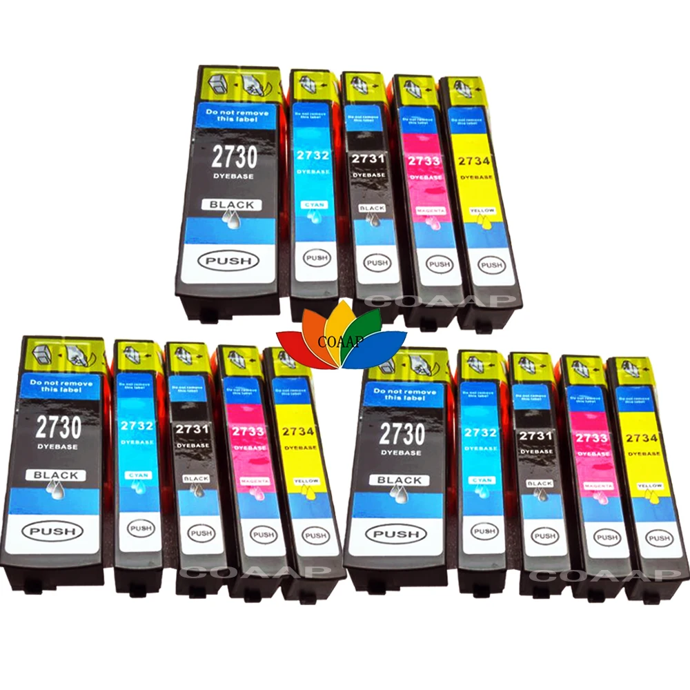 15PCS Compatible EPSON T2730 T2731 T2732 T2733 T2734 for Expression  Premium XP 600 800 610 620 700 710 720 Ink Cartridge