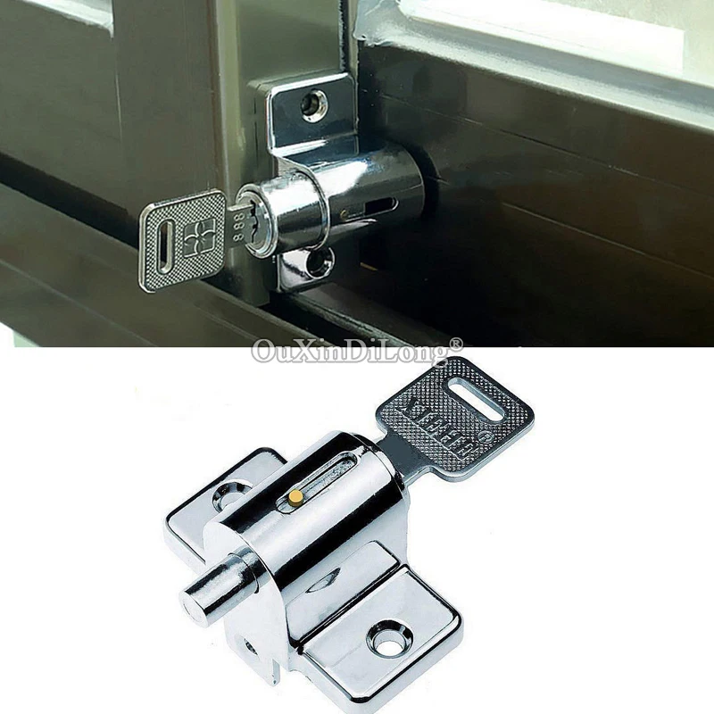 NEW 10PCS Children Safety Bolt Lock Prevent Baby Opening Sliding Window Limit Locks Sliding Door and Window Locks Keys Alike