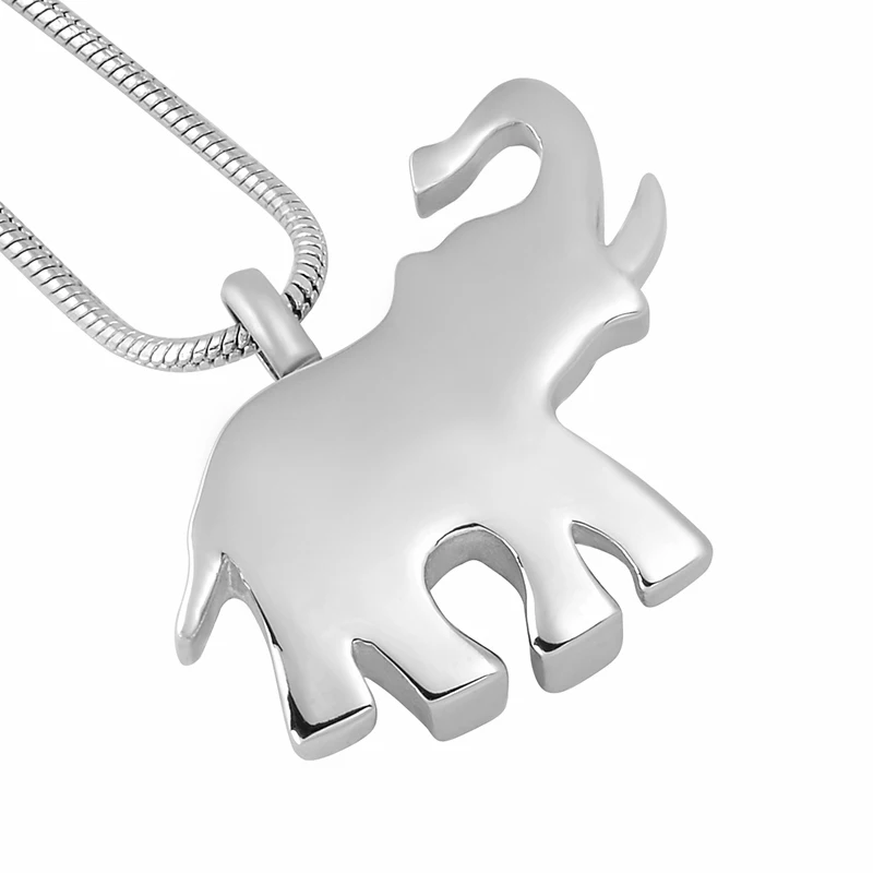 IJD9743  High Qulity Elephant Cremation pendant Hold Pet Ashes Keepsake memorial urn Jewelry For Animal Stainless Steel Necklace