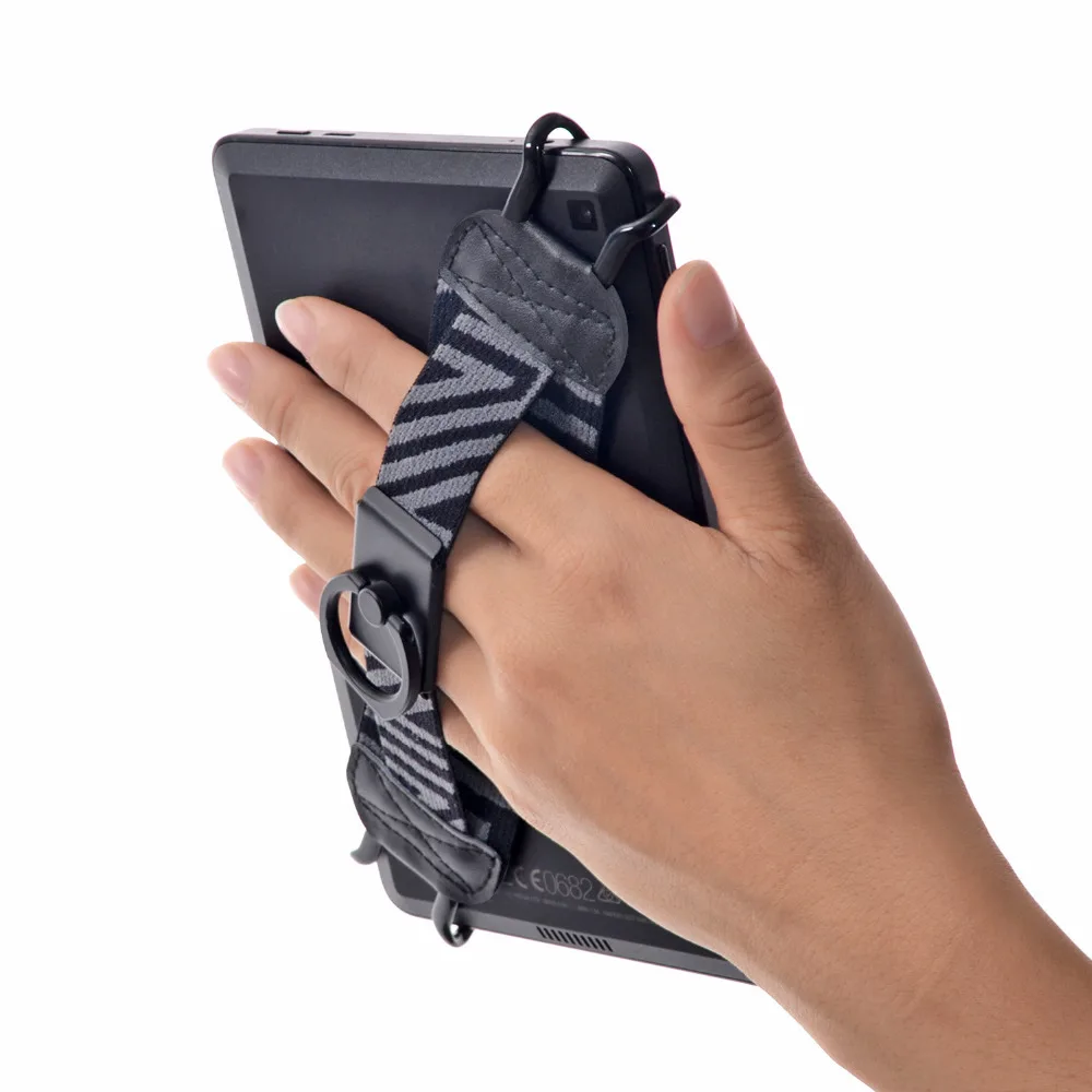 TFY Security Hand Strap with 360 Degree Rotation Metal Ring Finger-Grip Holder & Stand for Kindle HD 6