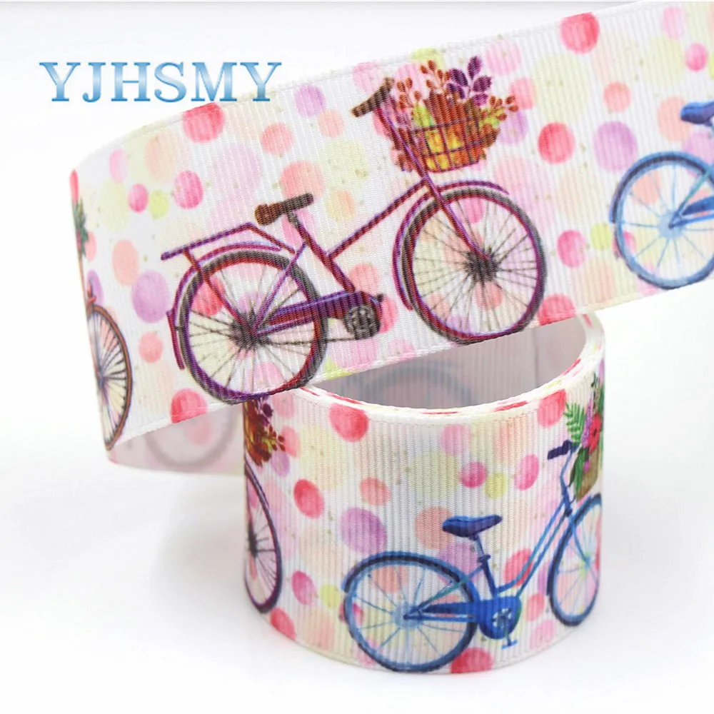 YJHSMY G-18927-1247,10 yards,38 mm bicycle Ribbons Thermal transfer Printed grosgrain,Clothing accessories,DIY materials