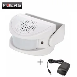 32 canciones Bienvenido timbre infrarrojo timbre inalámbrico volumen ajustable timbre de puerta PIR detector de movimiento alarma para tienda de hogar