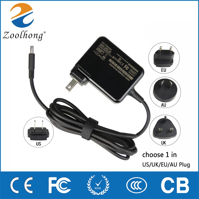 

For DELL 19.5V 2.31A 4.5*3.0mm 45W Laptop Adapter Charger XPS 13 L321X XPS12 Power Supply