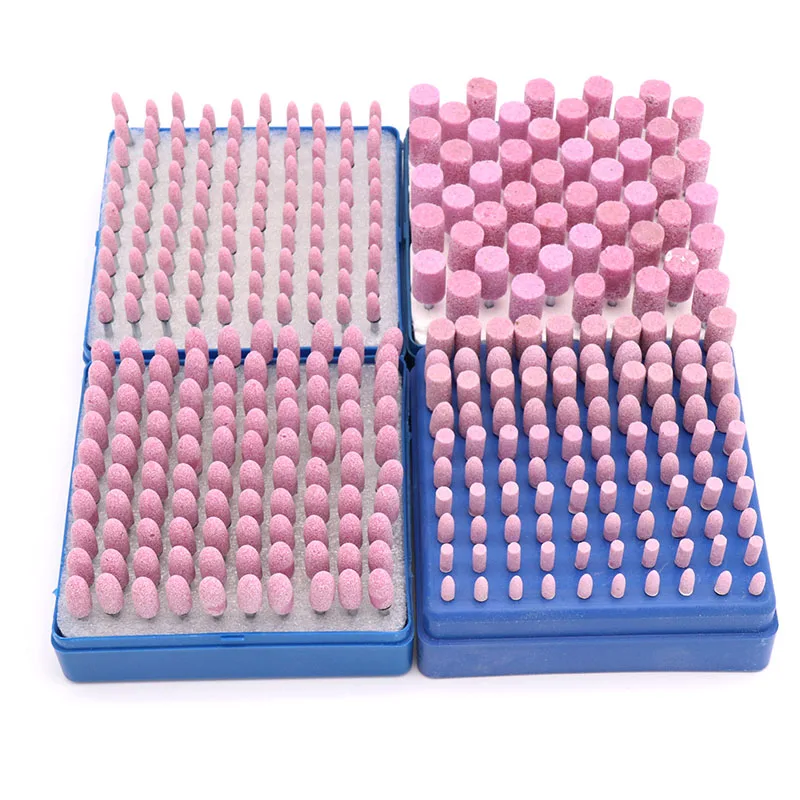 100pcs Abrasive Stone Points Polishing Grinding Head Electric Drill Bit Wheel For Dremel Rotary Accessories Power Tools