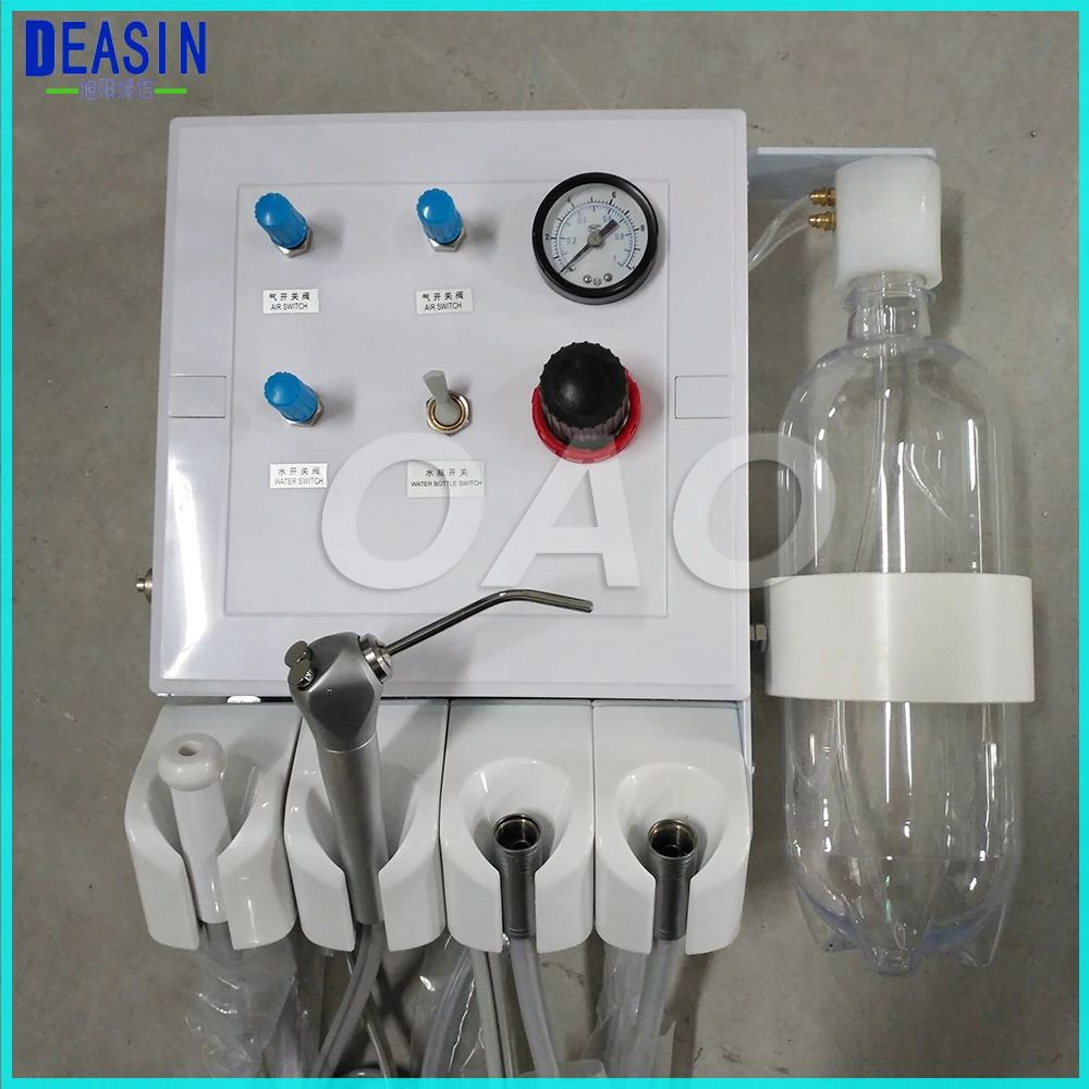 

Dental Lab Portable Weak suction two Turbine Unit Air Compressor 3 way straw Wall Type Hanging