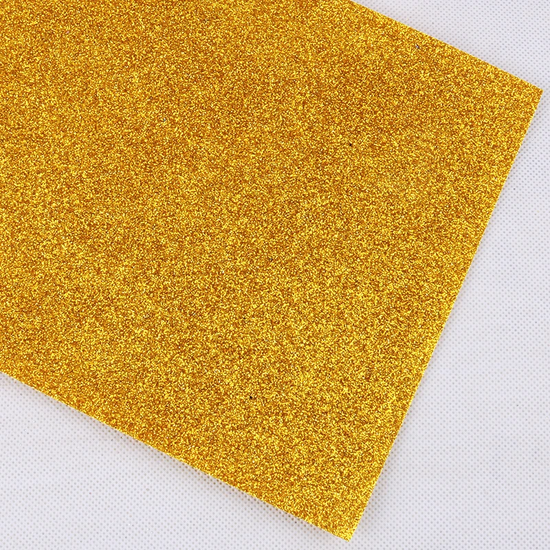 Nanchuang 1.4mm Thickness Glitter Colorful Non Woven Felt Fabric For Home Decoration Pattern Sewing Doll&Crafts Material 20x30cm