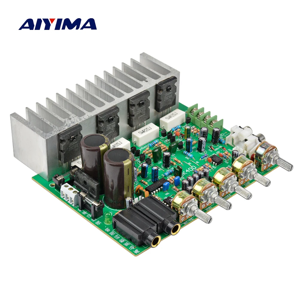 

AIYIMA 250W Power Amplifier Audio Board HIFI Karaoke Reverb Amplifier 2.0 Stereo Sound Amplificador Home Audio With Tone Control