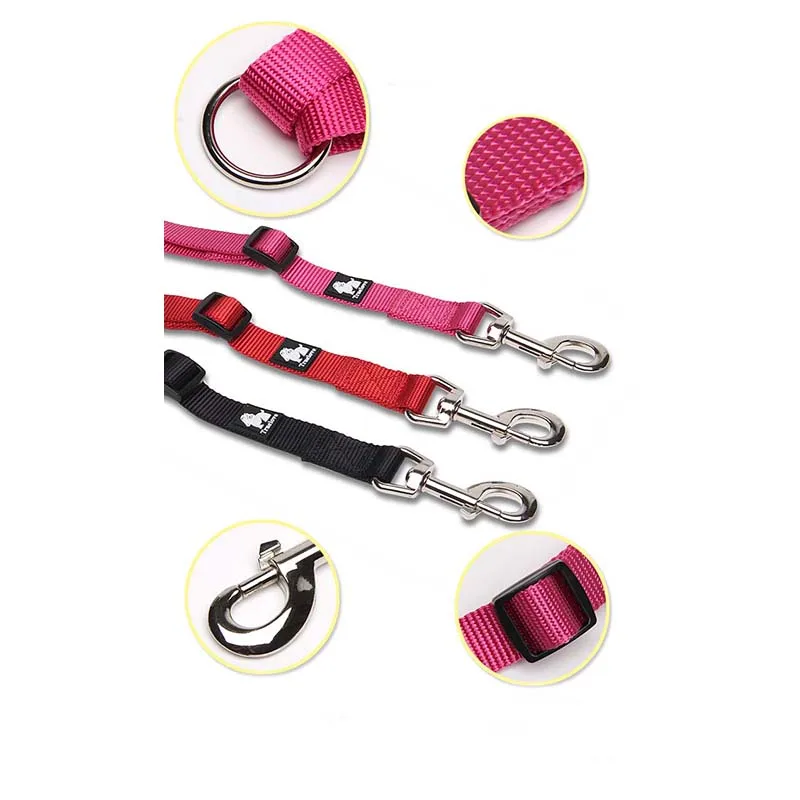 Truelove Nylon Double Dog Leash For Two Dogs Coupler No Tangle Pet Leash For Large Small Dogs For Training Running TLH2372