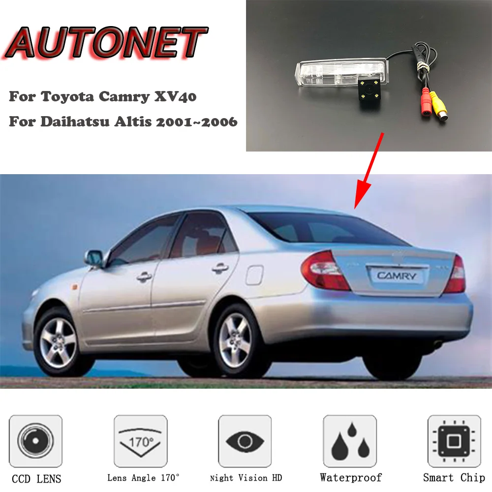 AUTONET HD Night Vision Backup Rear View camera For Toyota Camry XV30 For Daihatsu Altis 2001~2006 CCD/license plate Camera