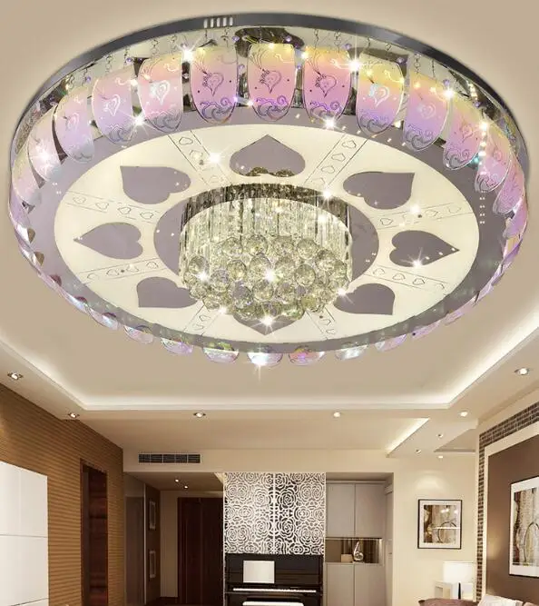 

Crystal combination LED crystal dome lightroom lamp warm bedroom study pendant light luxury living room lamp dining SJ38