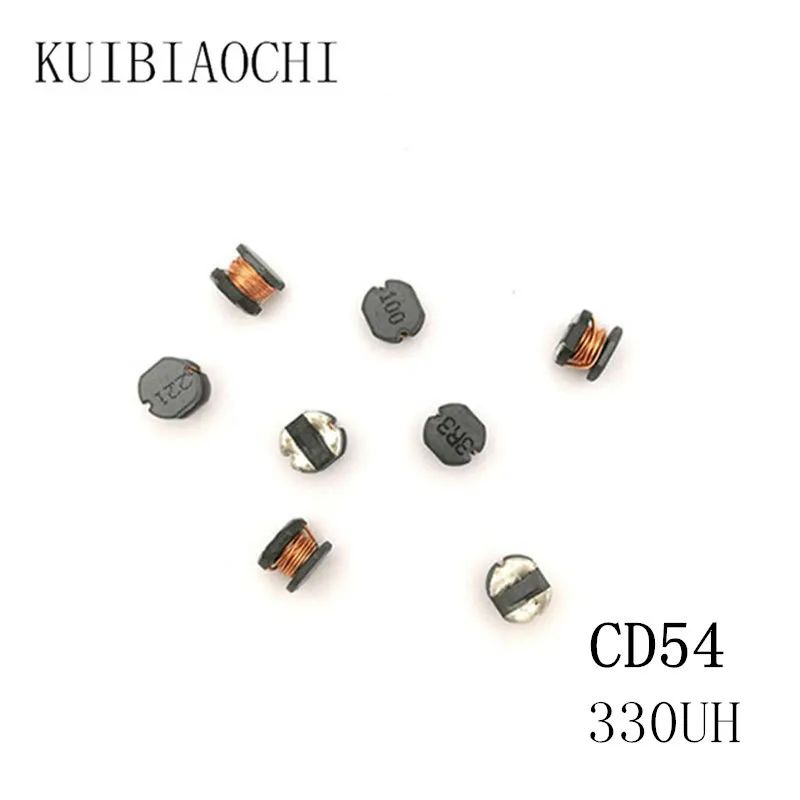 50pcs/LOT SMD Power Inductor CD54 330UH 331 5.8*5.2*4.5MM  Unshielded winding inductor