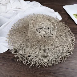 2019 Fashion Breathable Green Straw Beach Sun Hats For Women Hat Size 56-57 cm Cool Ladies Summer Hat Dropshipping Wholesale