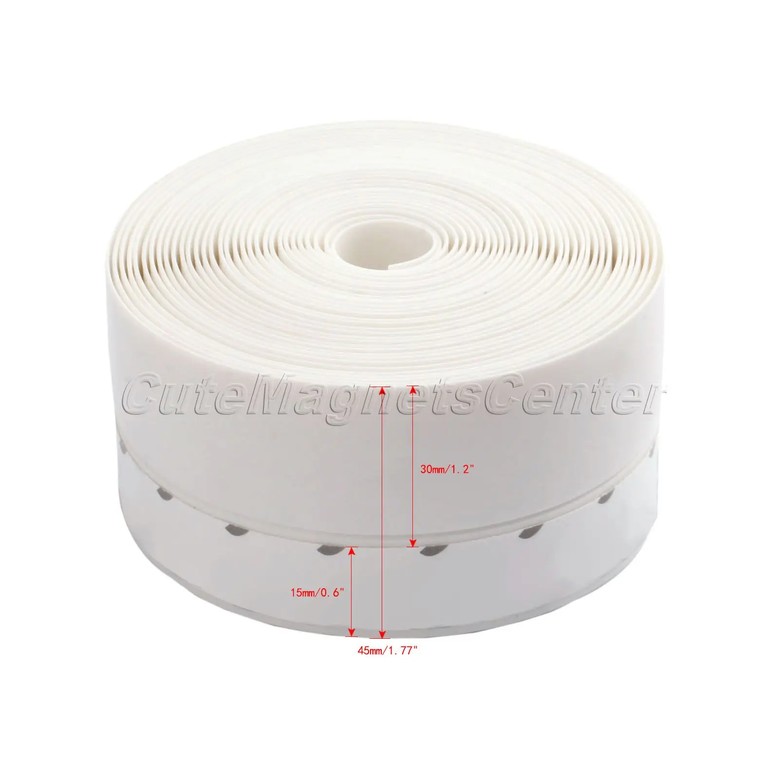 mtsooning 5M Glue Door Window Draught Dust Insect Seal Strip Soundproofing Weatherstrip 45mm Width White Door Accessories