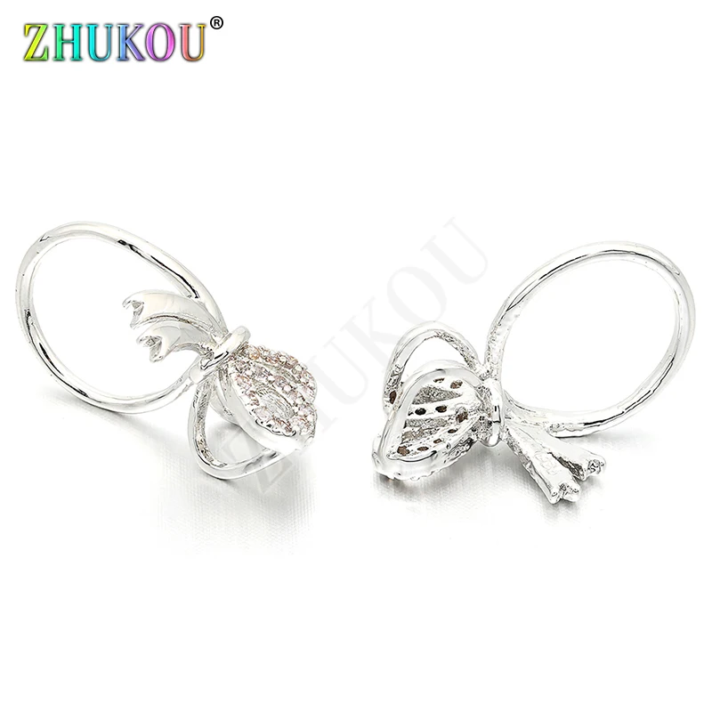 12*18mm Brass Cubic Zirconia Beads for Diy Jewelry Findings Making Bijoux Berloques Kralen, Model: VZ149