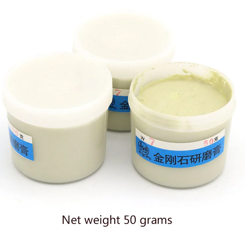 50g/bottle Diamond Polishing Lapping Paste For Jade Emerald Agate Crystal Ceramic Alloy Gypsum Metal Grinding Abrasive Tools