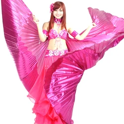 2024 New Sale Popular Women Egyptian Belly Dance Isis Wings Golden Belly Dancing Wing without Stick Adult BellyDance Wear Wings