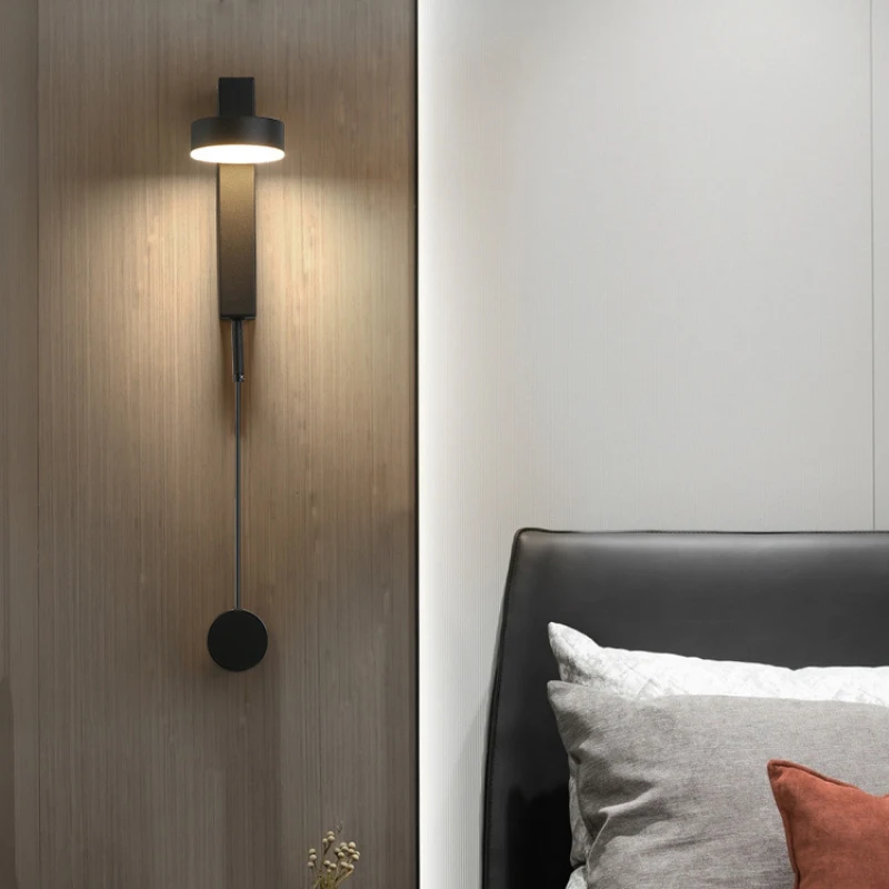 

Creative Rotating Lampshade Bedside Led Wall lamps Parlor Wall Lights Indoor Lighting Decoration Bedroom Restaurant Wall Sconce